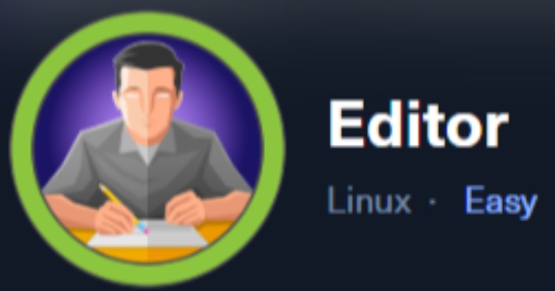HTB-Editor Machine  writeup cover